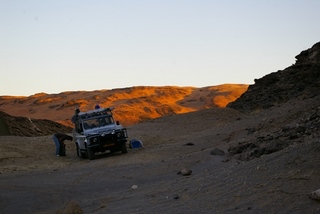 sunset at the 1st camp