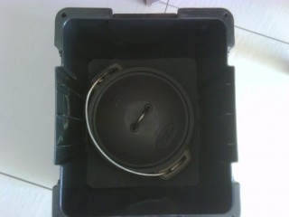 Pot in holder in Wolf Pack