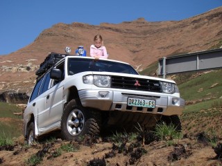 On the way to the Transkei through Golden gate