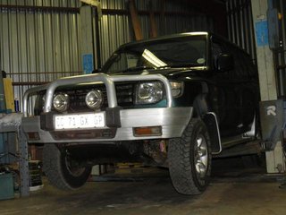 Going up to take the gearbox out