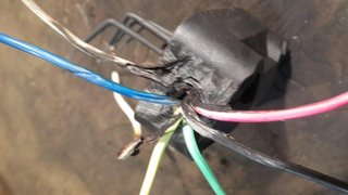 Wires melted