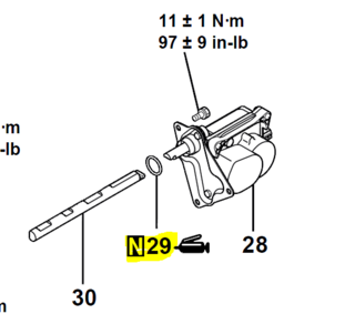 Actuator &amp; 'O' ring