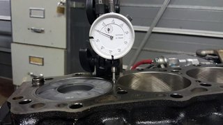 Setting dial gauge on 0 on top of block